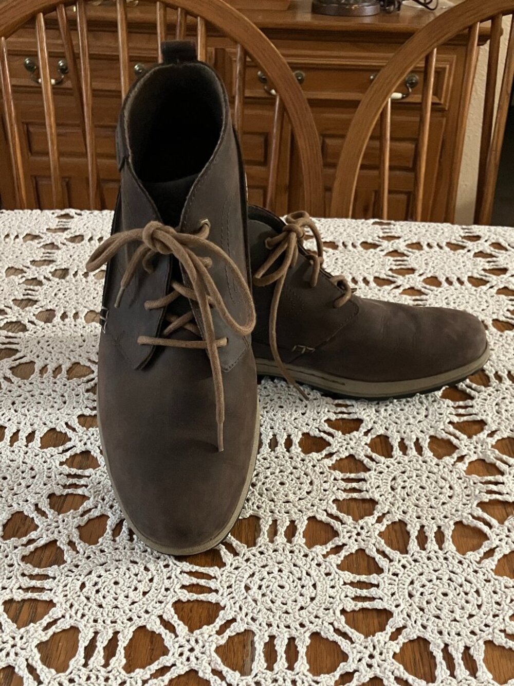 Men’s Sz. 11.5 Columbia Brown Suede Lace-Up Ankle Boots YM5125-231